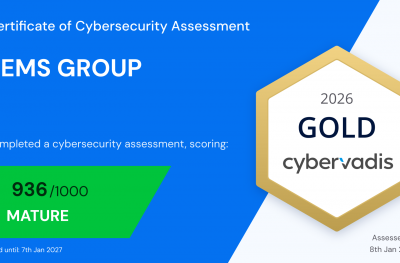 Label cybersécurité Gold délivré par CyberVadis