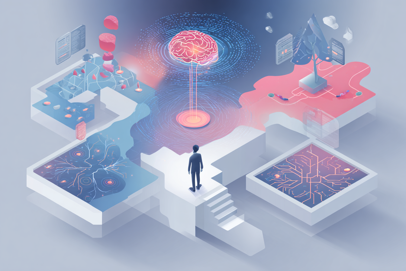 illustration des assistants décisionnels intelligents avec une image générée par IA